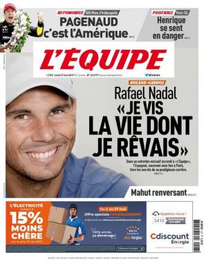 L'Équipe Du Lundi 27 Mai 2019