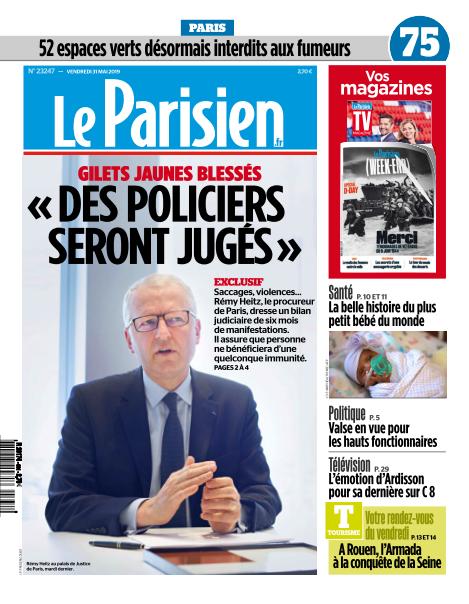 Le Parisien Du Vendredi 31 Mai 2019
