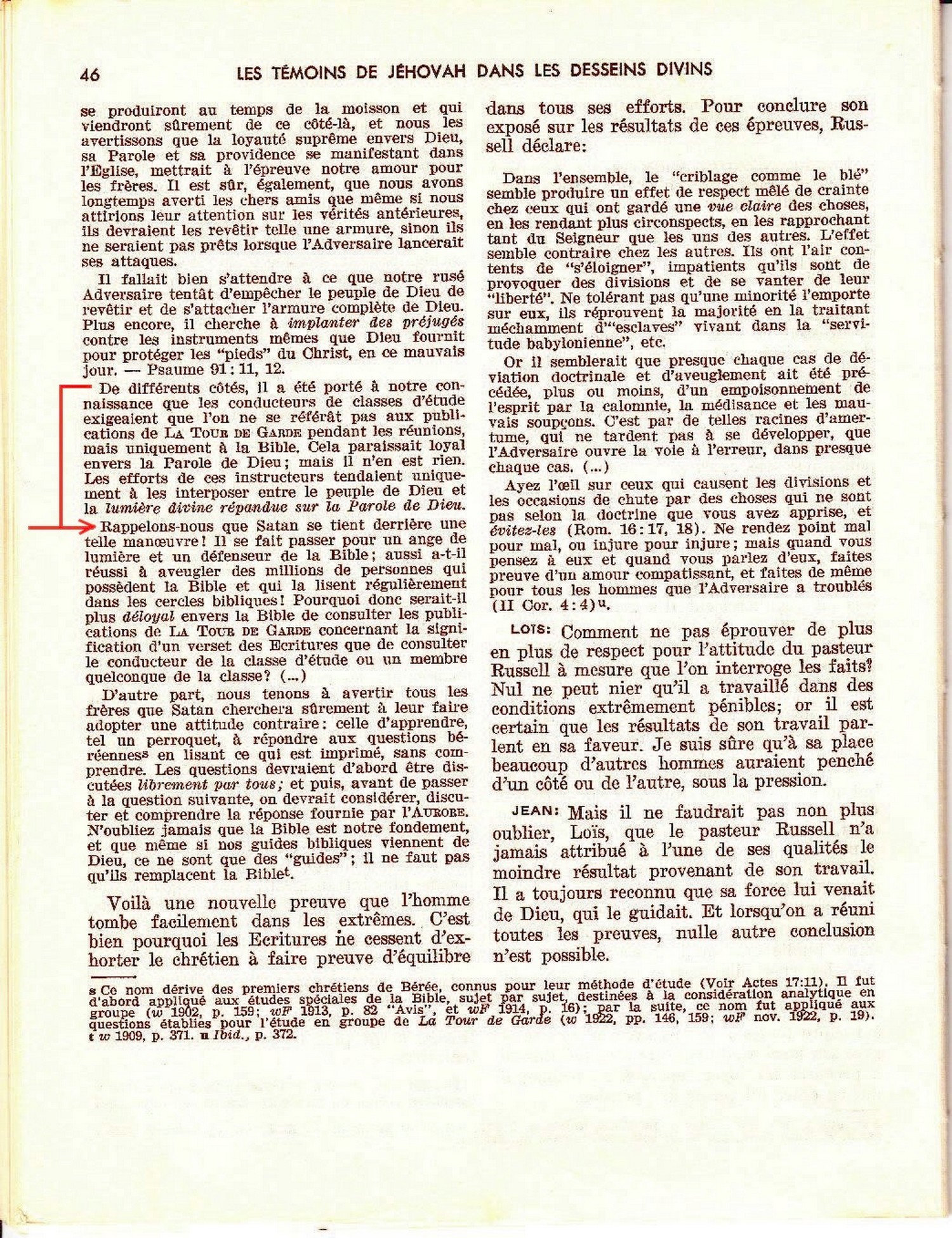 La tour de Babel, de Watchtower, est le chemin, la vérité, et la vie. Nul ne vient au Père que par elle P4le