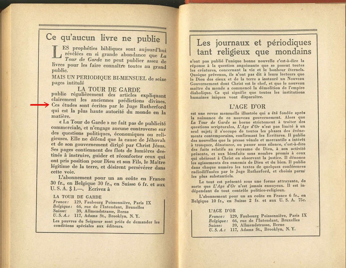 Les présidents de la société inc watchtower - Joseph Franklin Rutherford, 2ème président de la Société - Page 4 T157