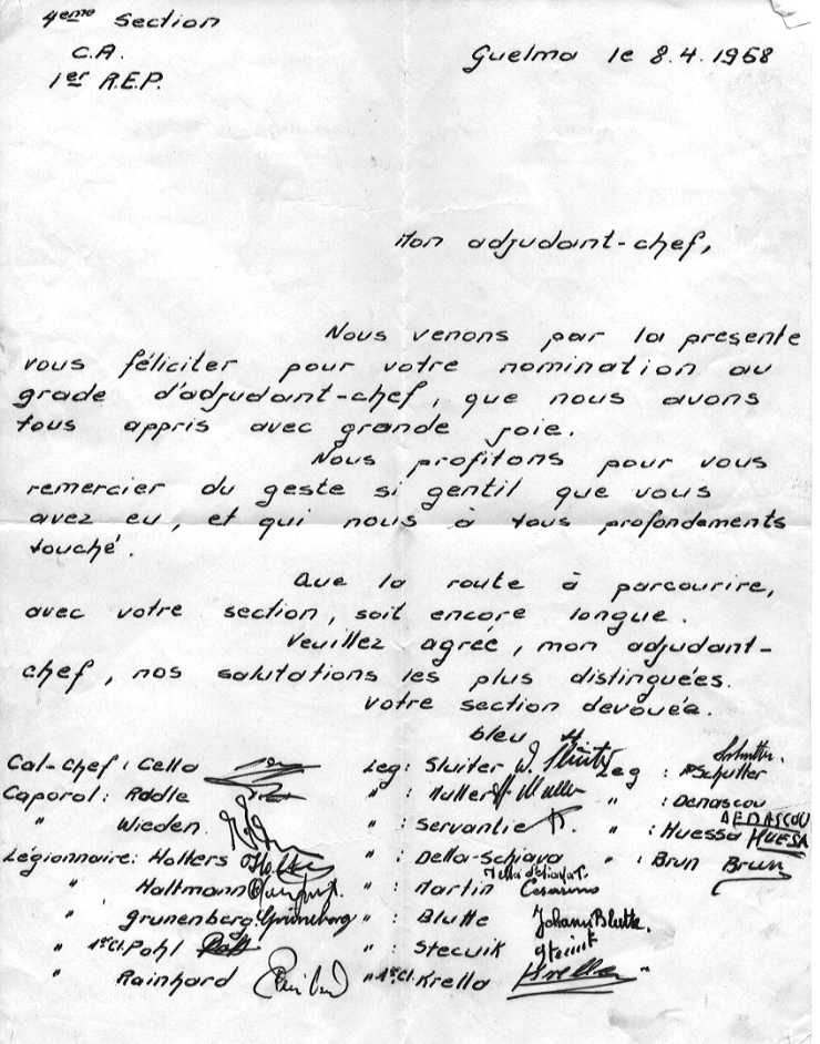 LEMAHIEU S/LNT 1er REP mort au combat le le 26-12-1959 à MARAGNA Douar Malou Kabylie en Algérie française Tcxz