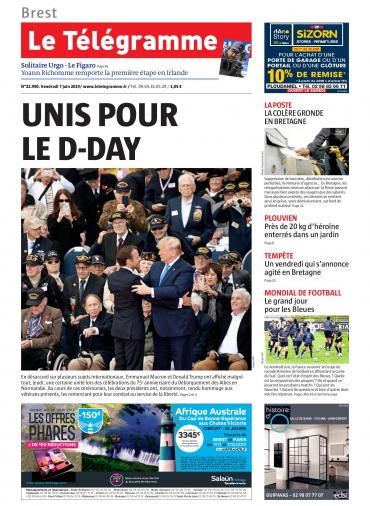 Le Télégramme (9 Editions) Du Vendredi 7 Juin 2019