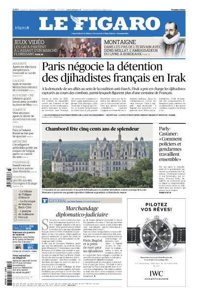 Le Figaro Du Samedi 8 & Dimanche 9 Juin 2019
