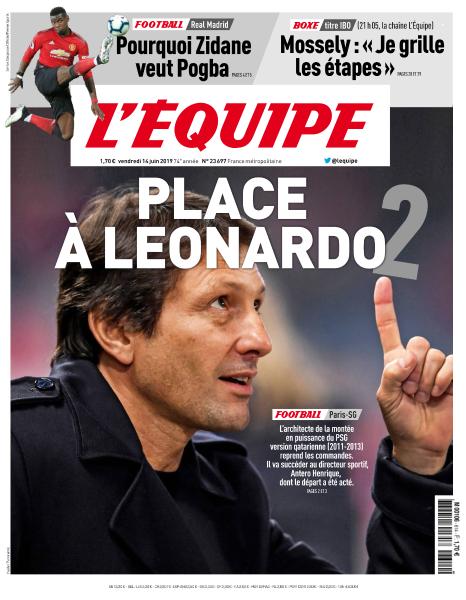 L'Équipe Du Vendredi 14 Juin 2019