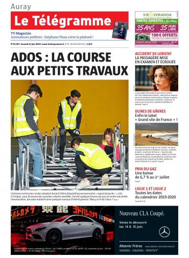 Le Télégramme (8 Éditions) Du Samedi 15 Juin 2019