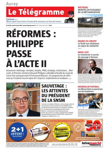 Le Télégramme (8 Éditions) Du Jeudi 13 Juin 2019