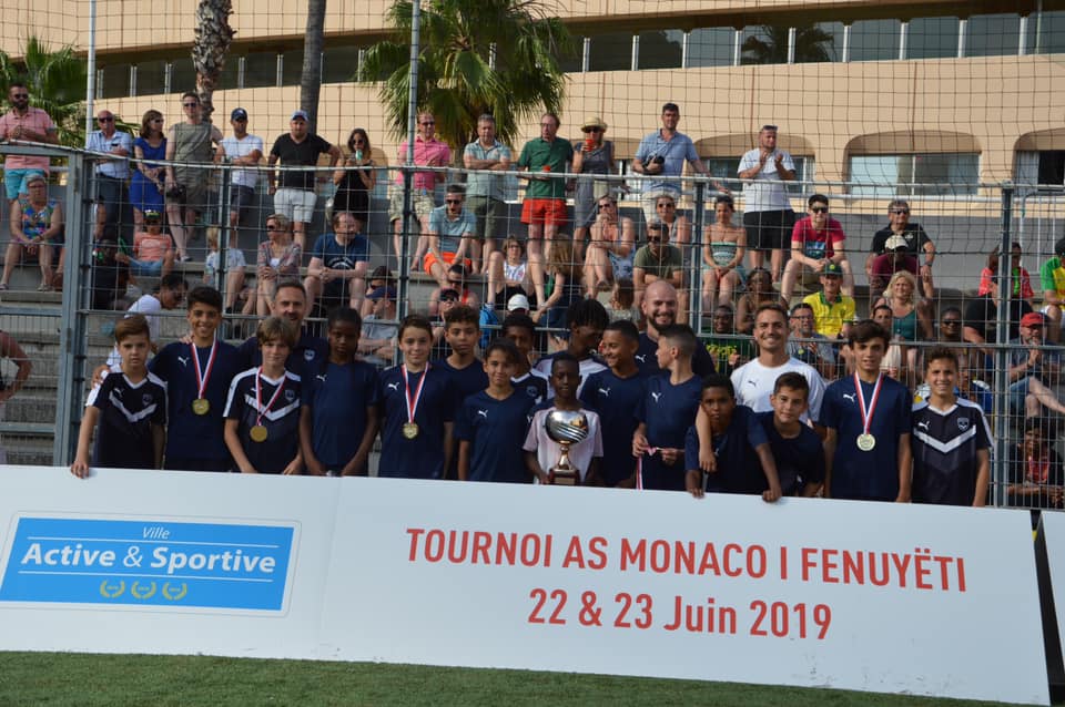 Les U12 troisièmes du tournoi I Fenuyëti à Monaco
