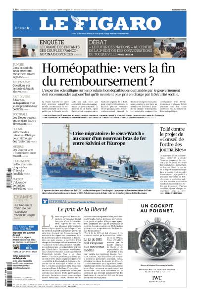 Le Figaro  & Supplément Du Vendredi 28 Juin 2019