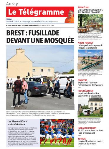 Le Télégramme (8 Éditions) Du Vendredi 28 Juin 2019