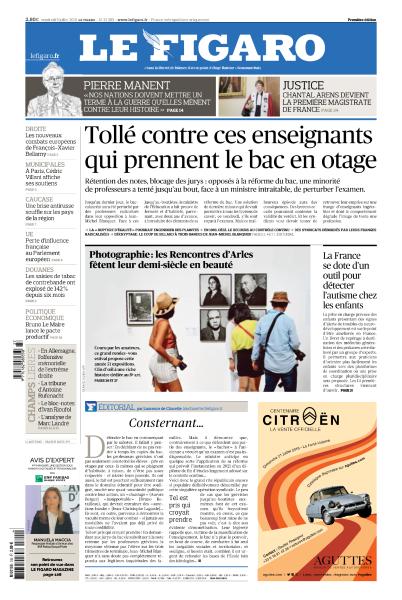 Le Figaro & Supplément Du Vendredi 5 Juillet 2019