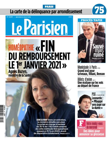 Le Parisien Du Mercredi 10 Juillet 2019