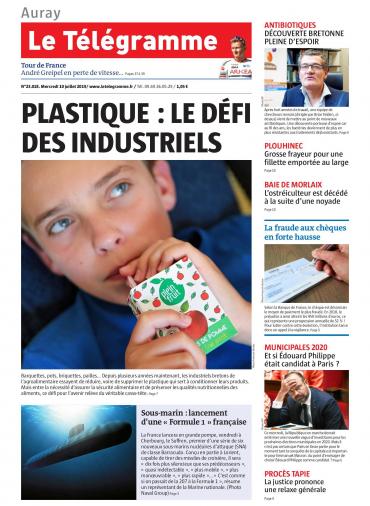Le Télégramme (8 Éditions) Du Mercredi 10 Juillet 2019