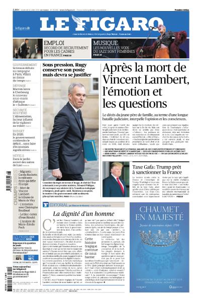  Le Figaro & Supplément Du Vendredi 12 Juillet 2019