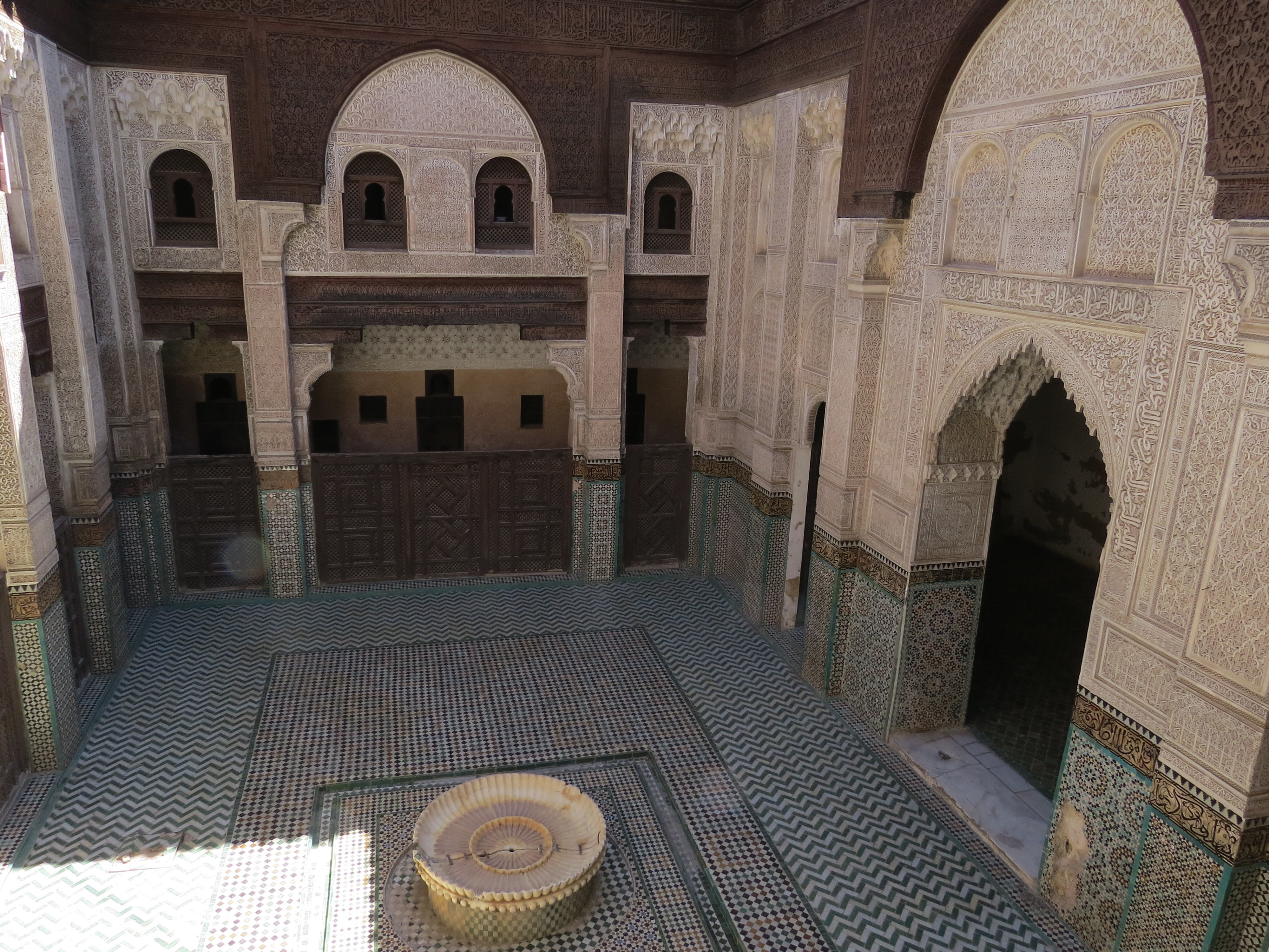 Médersa Bou Inania de Meknès patio