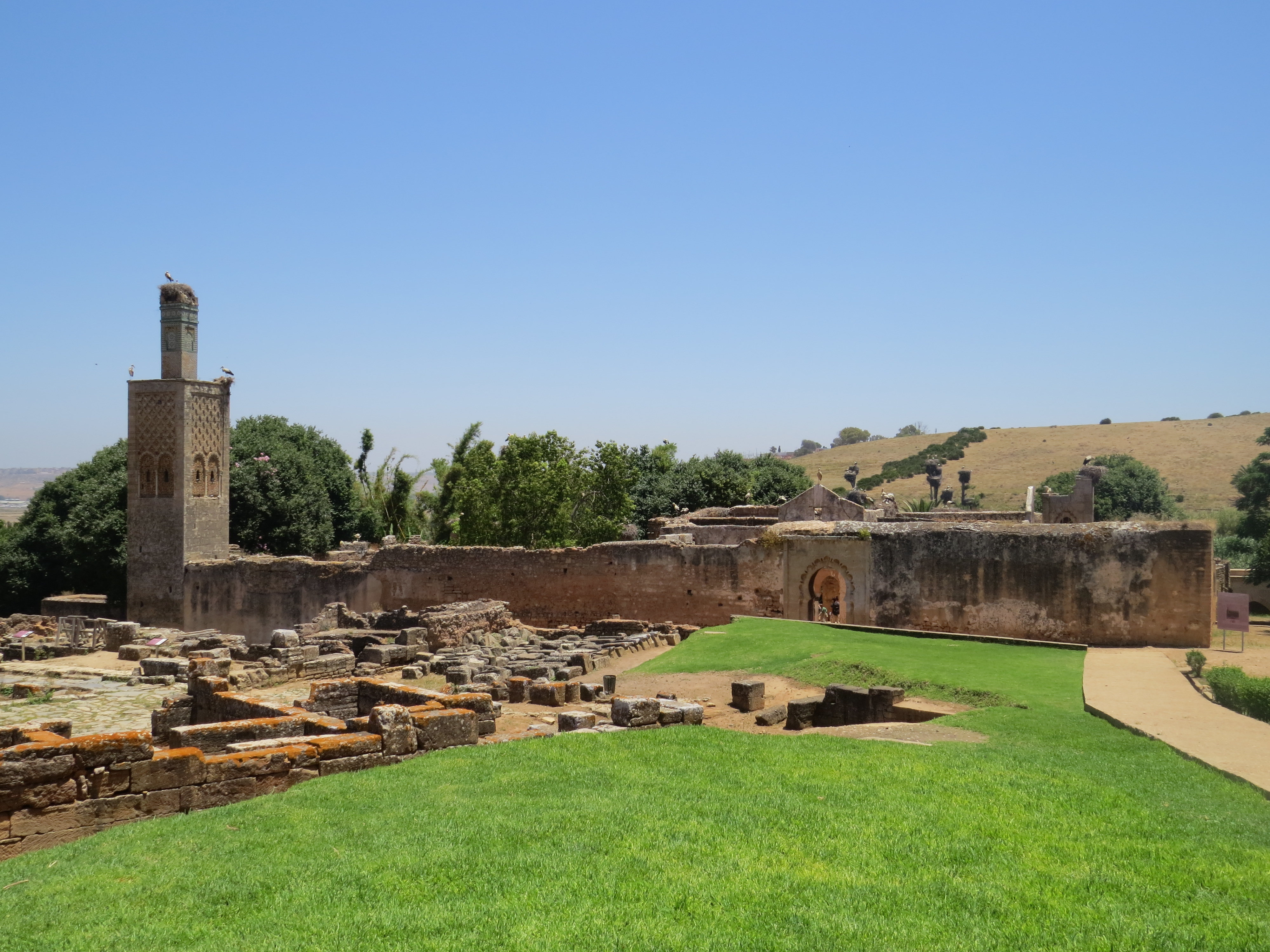 Nécropole de Chellah à Rabat - vue d'ensemble 