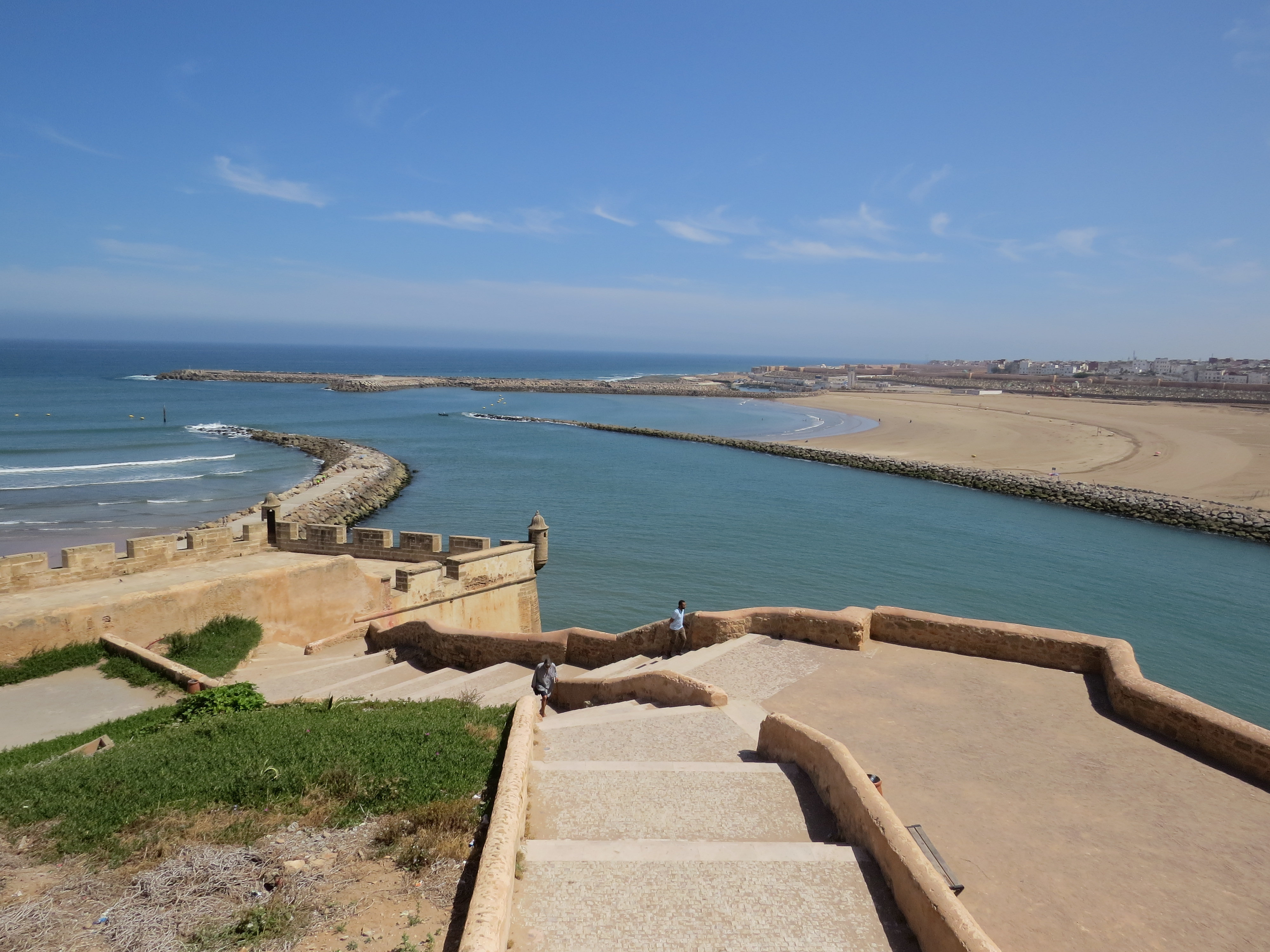 Sémaphore et vue sur l'océan à Rabat 