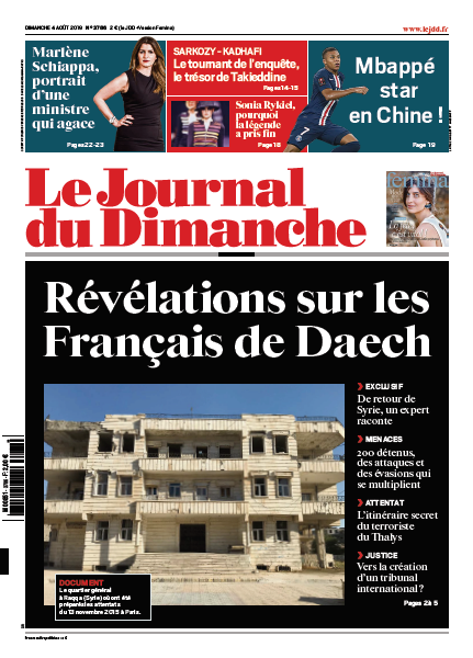 Le Journal Du Dimanche  4 Août 2019