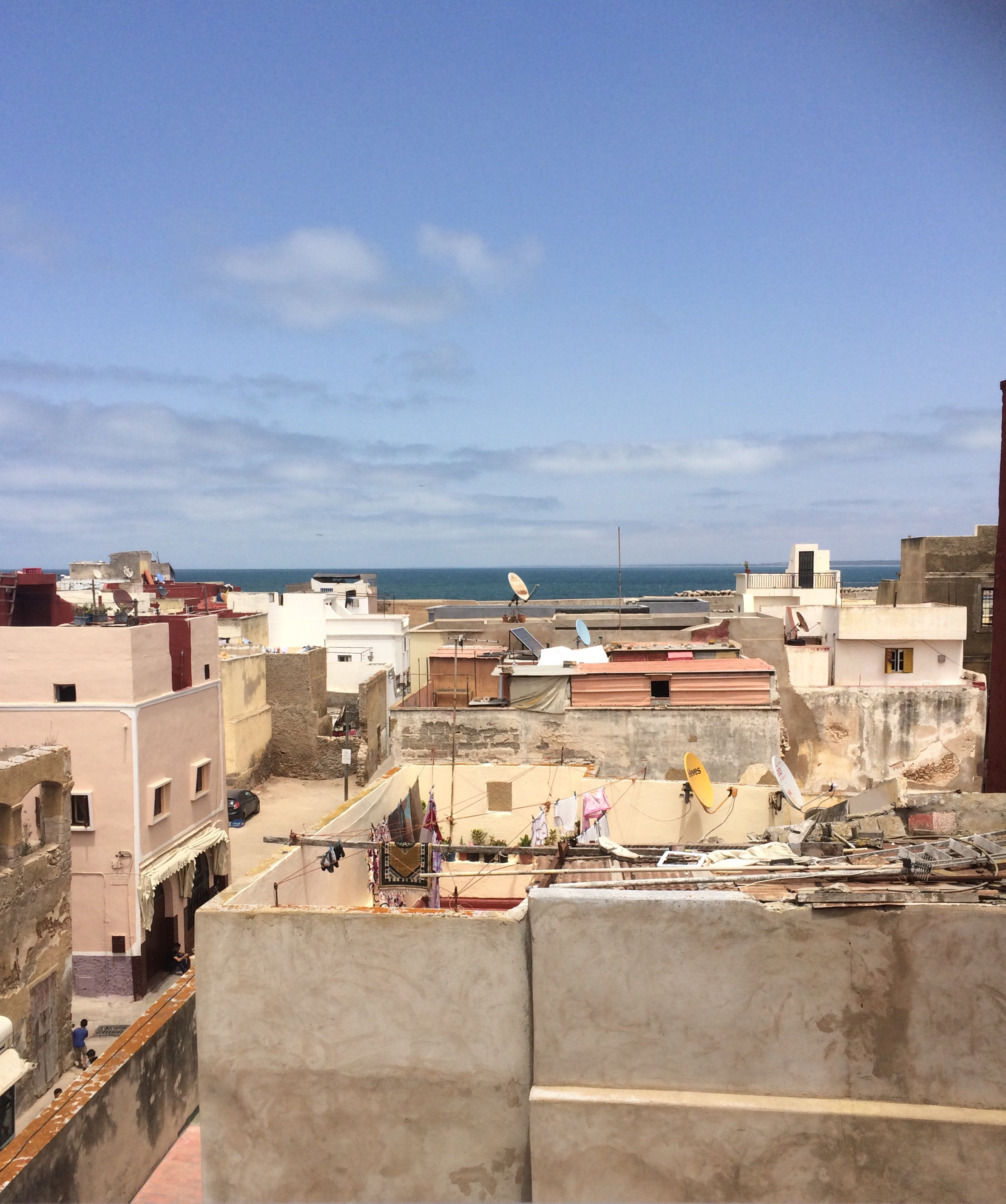 Vue depuis la terrasse du café culturel à El-Jadida