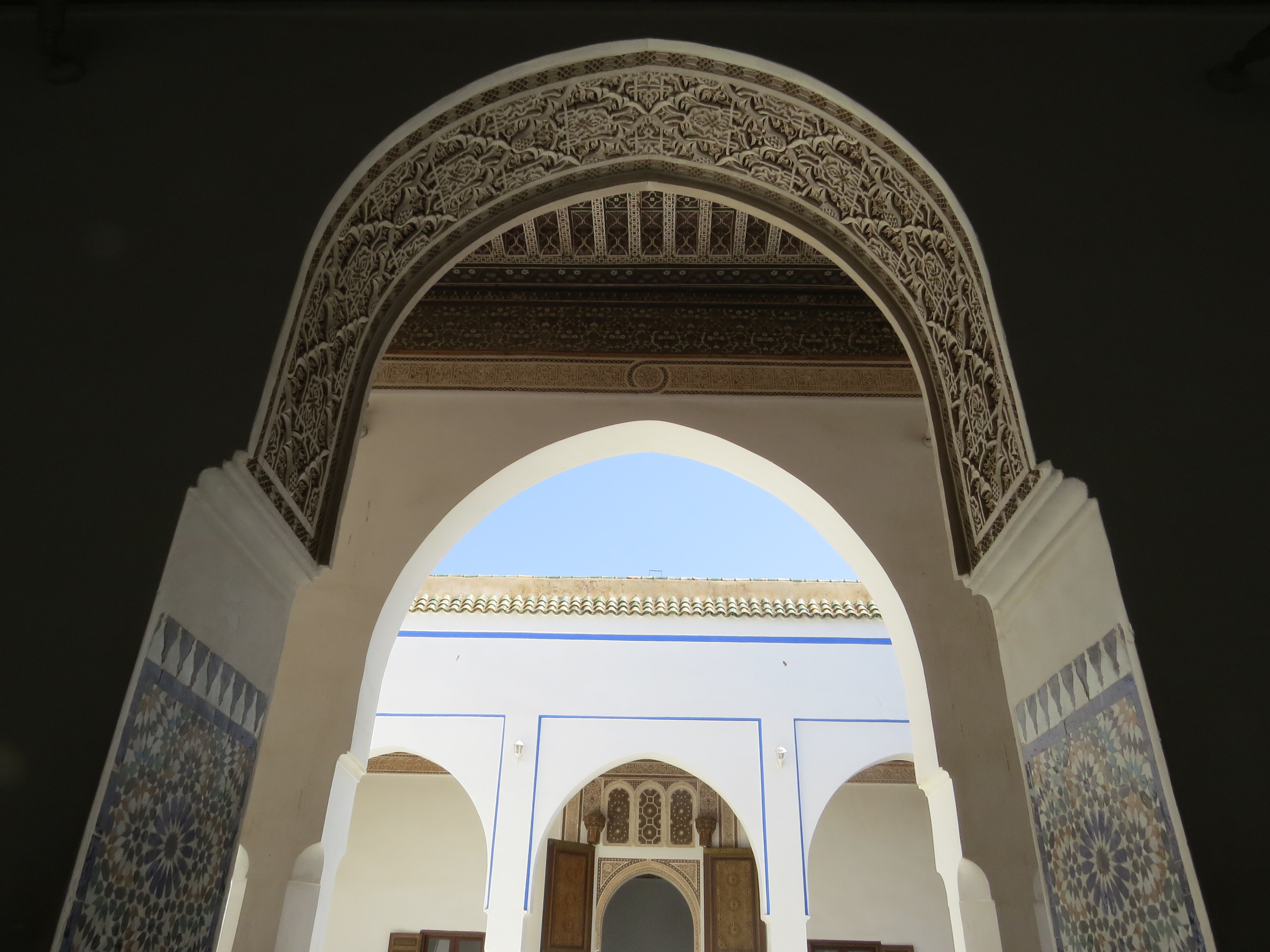 Palais de la Bahia à Marrakech, patio