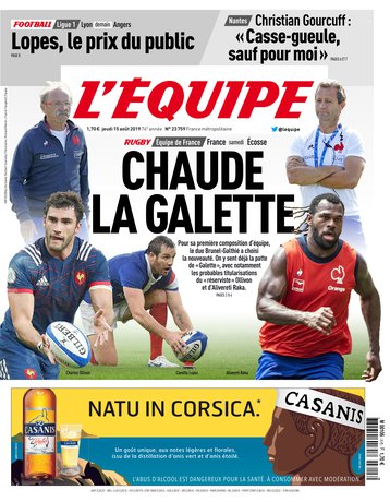 L'Équipe Du Jeudi 15 Août 2019