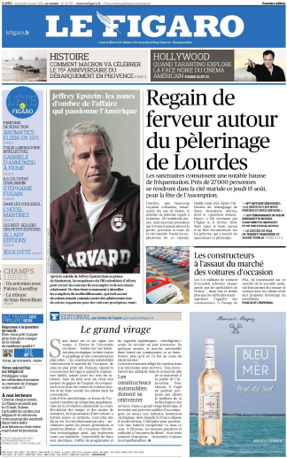 Le Figaro Du Mercredi 14 Août 2019