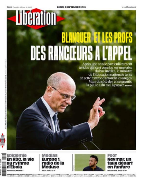 Libération Du Lundi 2 Septembre 2019