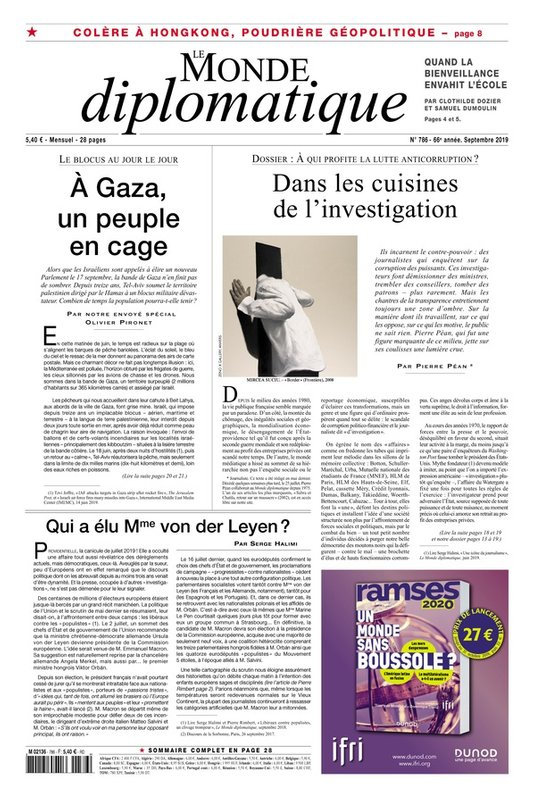 Le Monde Diplomatique N°785 - SEPTEMBRE 2019