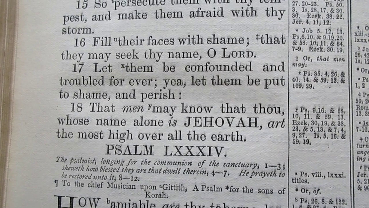 Le Nom de Dieu, YHWH, dans les traductions de la Bible S2js