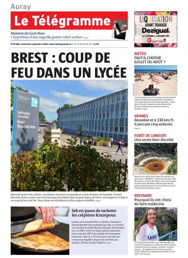 Le Télégramme (7 Editions) Du Vendredi 6 Septembre 2019