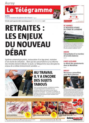 Le Télégramme (7 Editions) Du Jeudi 5 Septembre 2019