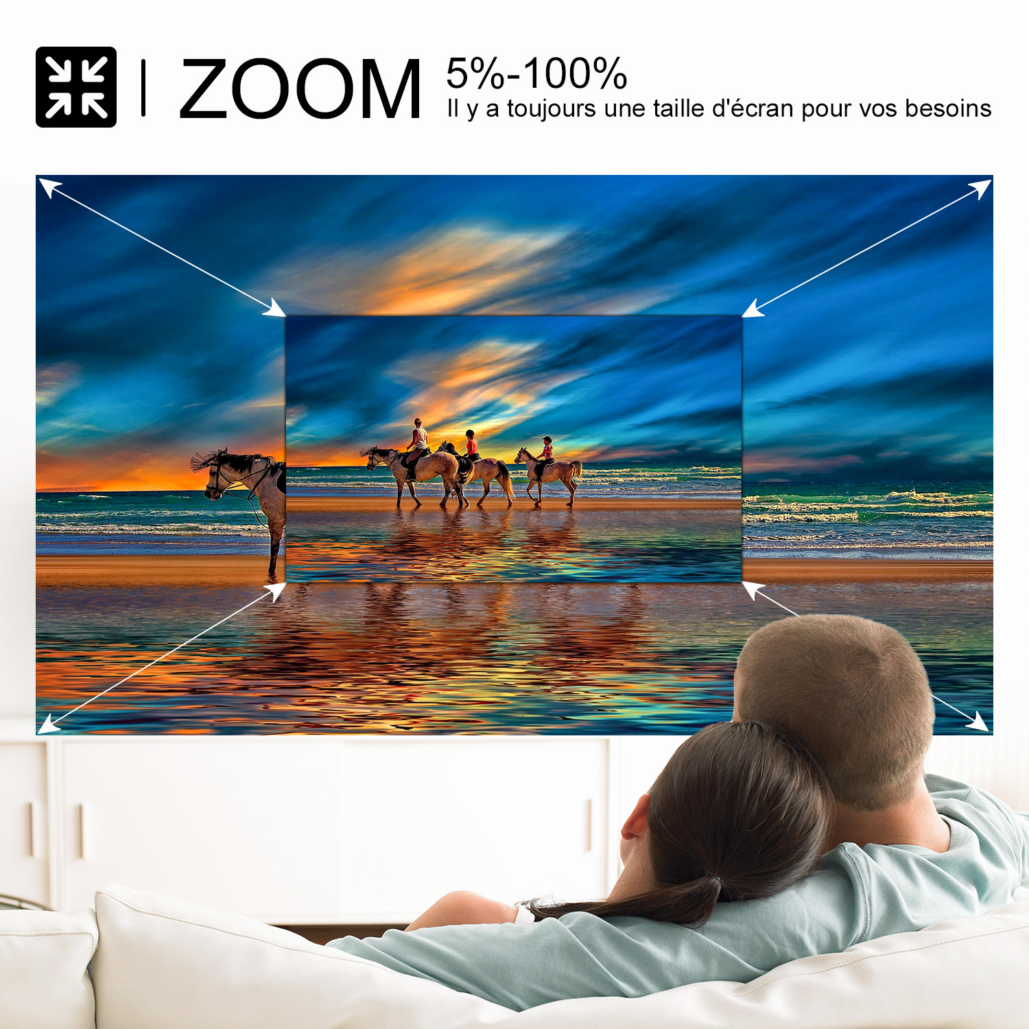Artlii Enjoy Vidéoprojecteur Portable LED Rétroprojecteur 480p avec