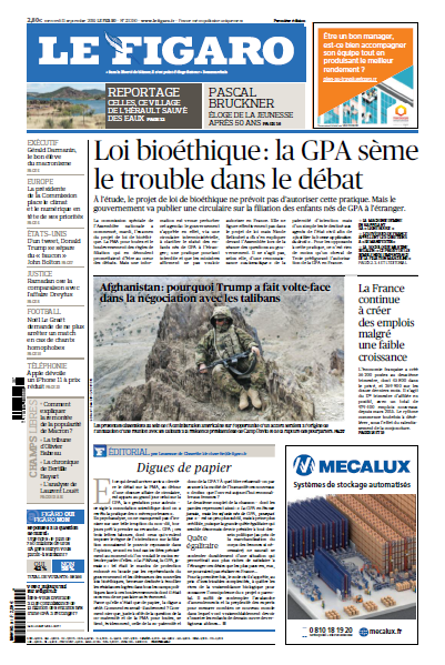 Le Figaro Du Mercredi 11 Septembre 2019