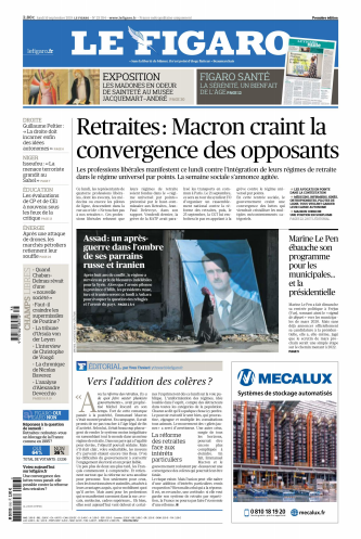 Le Figaro Du Lundi 16 Septembre 2019