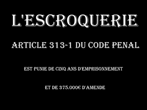 Escroquerie