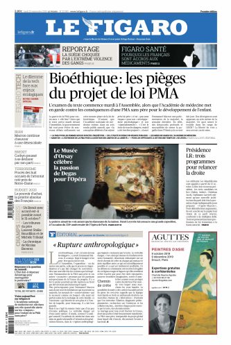 Le Figaro Du Lundi 23 Septembre 2019