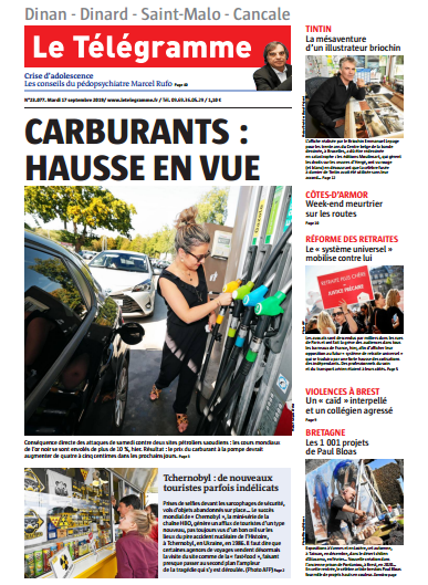 Le Télégramme (7 Editions) Du Mardi 17 Septembre 2019