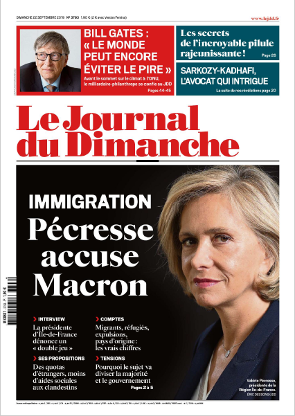 Le Journal du Dimanche  22 Septembre 2019