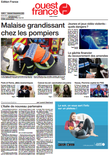 Ouest-France Édition France Du Mercredi 18 Septembre 2019