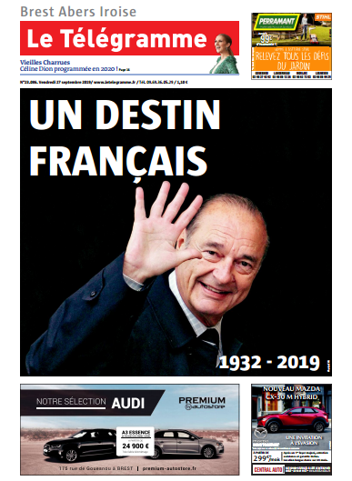 Le Télégramme (8 Editions) Du Vendredi 27 Septembre 2019