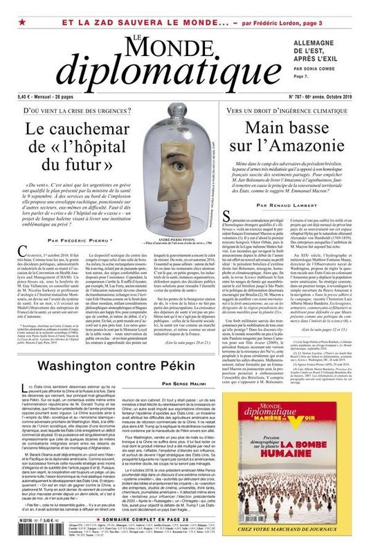 Le Monde Diplomatique - Octobre 2019 (pdf, epub, azw3)