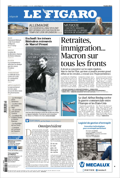 Le Figaro Du Jeudi 3 Octobre 2019