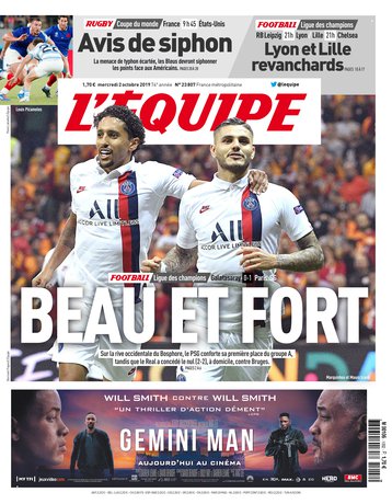L'Équipe Du Mercredi 2 Octobre 2019