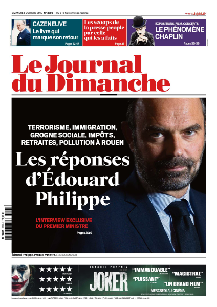 Le Journal Du Dimanche 6 Octobre 2019