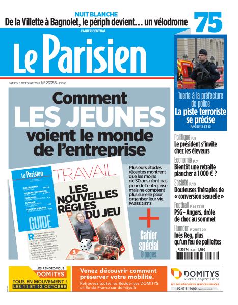 Le Parisien Du Samedi 5 Octobre 2019