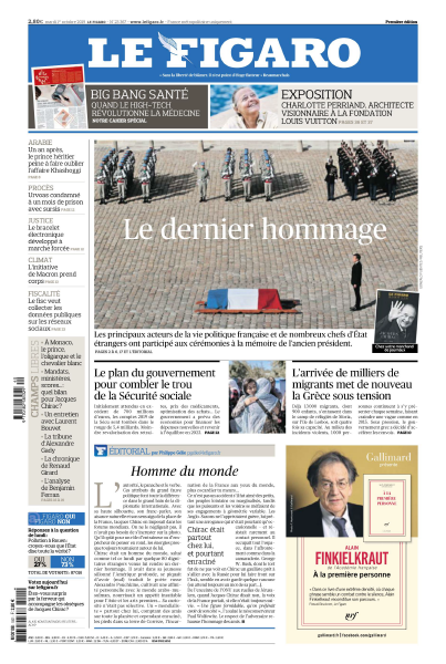 Le Figaro Du Mardi 1 Octobre 2019