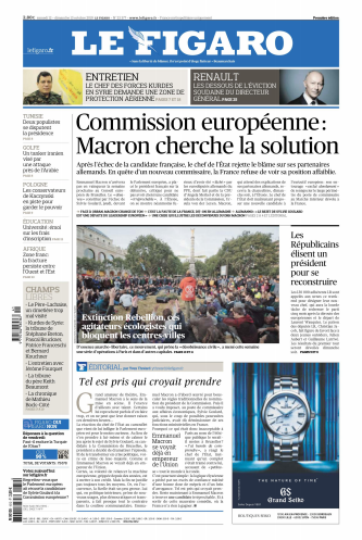 Le Figaro Du Samedi 12 & Dimanche 13 Octobre 2019
