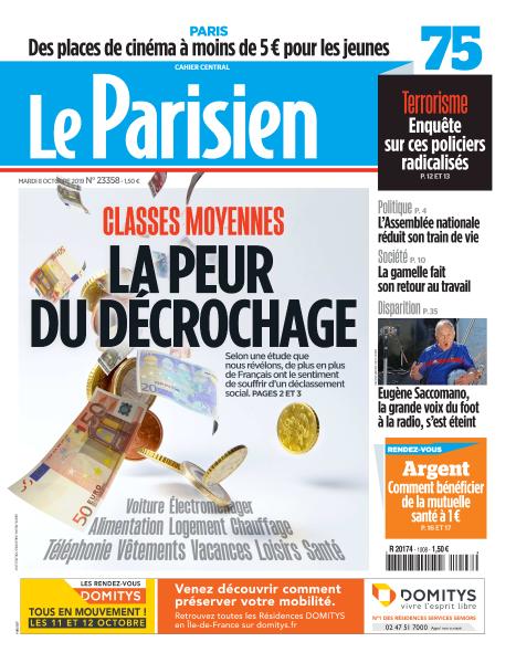 Le Parisien Du Mardi 8 Octobre 2019