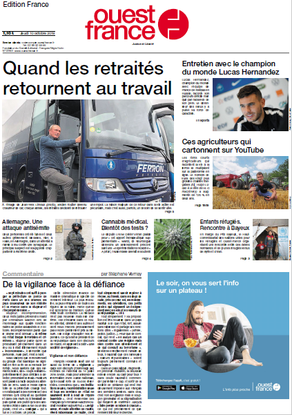 Ouest-France Édition France Du Jeudi 10 Octobre 2019