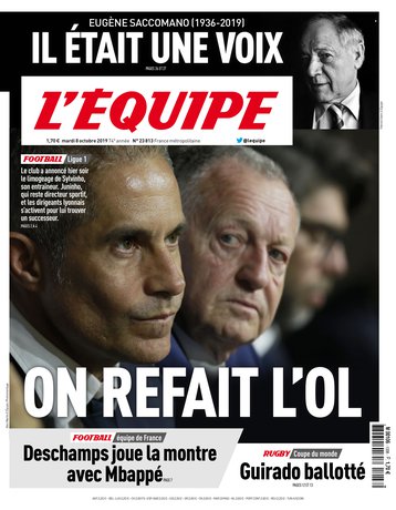 L'Équipe Du Mardi 8 Octobre 2019