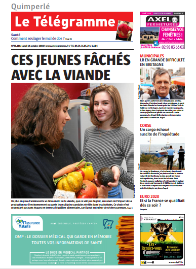 Le Télégramme ( 9 Editions) Du Lundi 14 Octobre 2019
